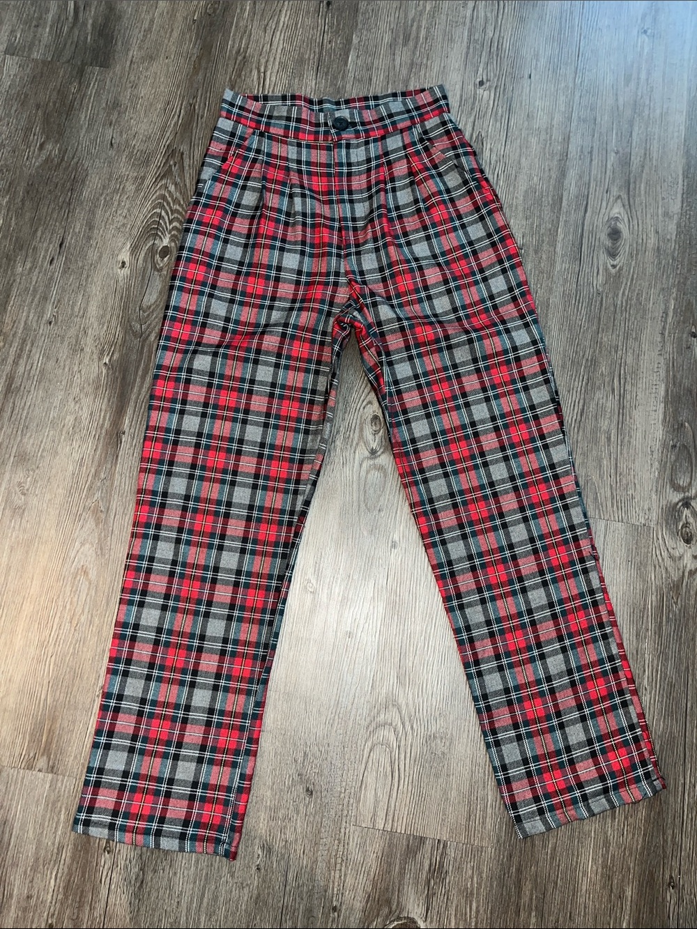 URBAN RENEWAL Plaid Chinos